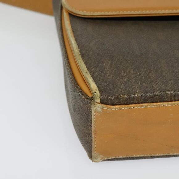 GUCCI Shoulder Bag Canvas Leather Brown Gold - Picture 10 of 16